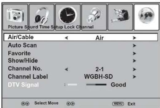 Dynex DXLCD3209 - Para memorizar canales si la fuente de senal de TV es Aire (antena): - 3