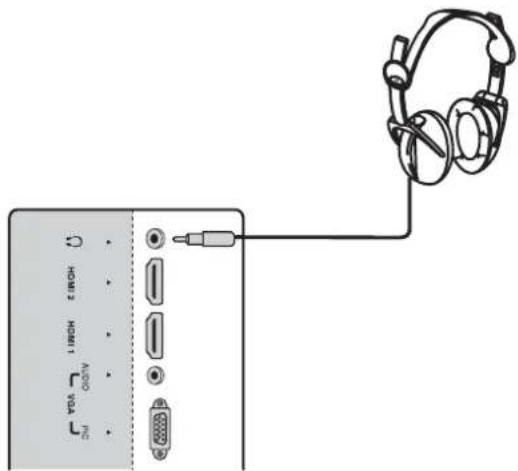 Dynex DXLCD3209 - Pour connecter un casque d'écoute : - 1