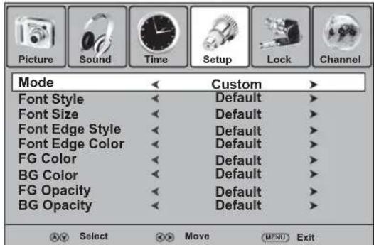 Dynex DXLCD3209 - Para personalizar el estilo de los subtitutos optativos: - 1