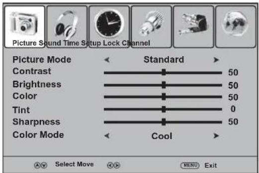 Dynex DXLCD3209 - Picture menu - 1