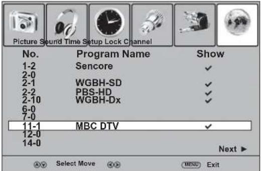 Dynex DXLCD3209 - Deleting memorized channels - 3