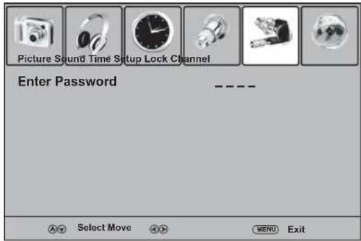 Dynex DXLCD3209 - To set the password: - 1