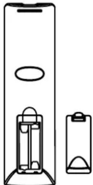 Dynex DXLCD3209 - Pour installer les piles de la télécommande : - 1