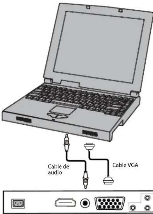 Dynex DXLCD19 - Conexión de una PC - 1