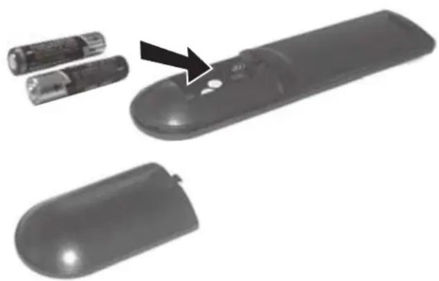 Dynex DXLCD19 - Para instalar las pilas del control remoto: - 1