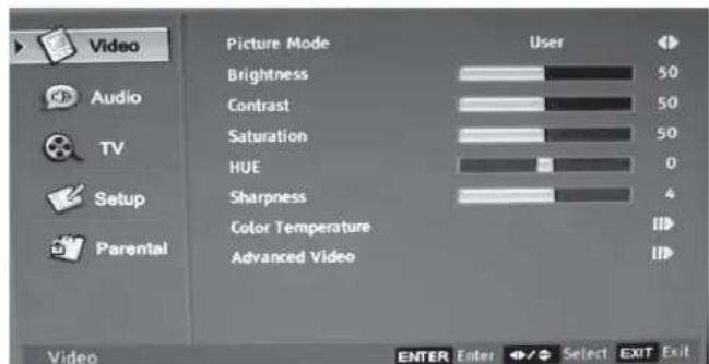Dynex DXLCD19 - To adjust the picture: - 1
