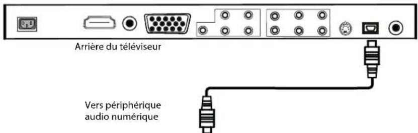 Dynex DXLCD19 - Raccordement à un périphérique audio numérique - 1