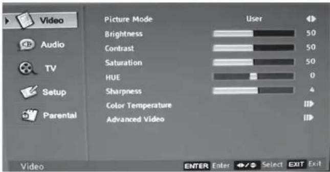 Dynex DXLCD19 - Menu Video - 1