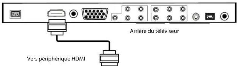 Dynex DXLCD19 - Raccordement à un périphérique HDMI - 1