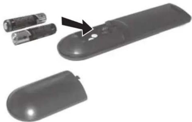 Dynex DXLCD19 - To install remote control batteries: - 1