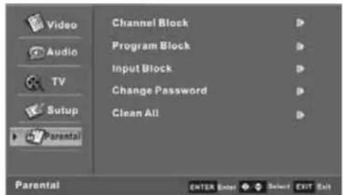 Dynex DXLCD19 - Menu de los padres (Parental) - 1