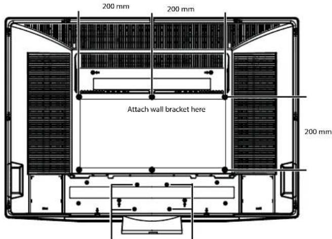 Dynex DLCD37 - To attach a wall mount bracket to your TV: - 1