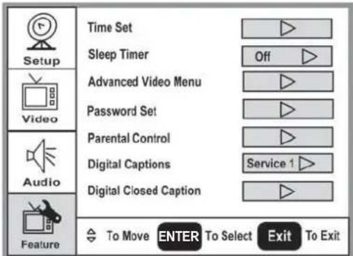 Dynex DLCD37 - To set the clock: - 1