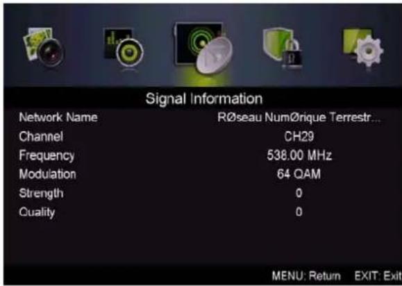 i-Joy LED 32 - Informations concernant le signal (uniquement en DTV) - 1