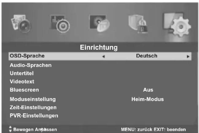 CHANGHONG LED40E1090H - • Audio-Sprachen (im DTV-Modus) - 1