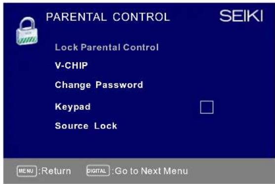 Seiki SC322TI - Control parental - 3