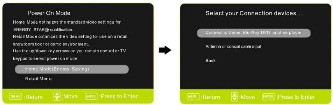 Seiki SC322TI - Power On Mode - 1