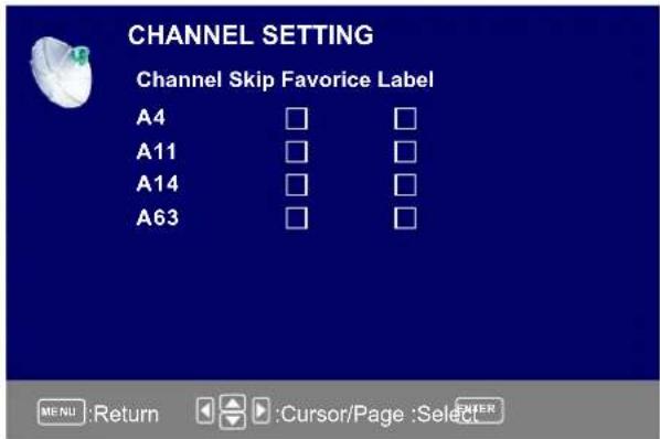 Seiki SC322TI - Channel Setting - 1