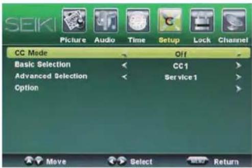 Seiki SC232FI - Closed Caption: - 1
