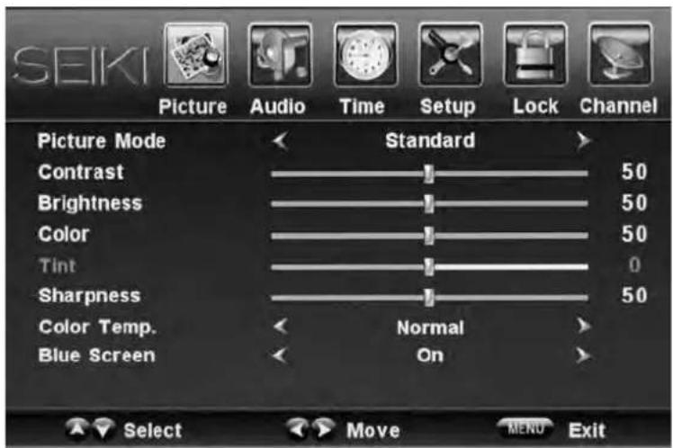 Seiki SC232FI - Menu dImage - 1