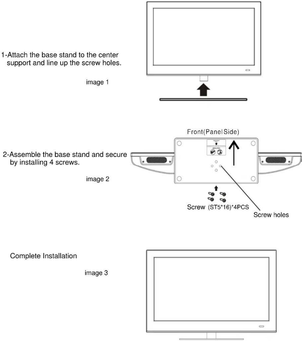 Seiki SC232FI - The Base Stand Installation Guide - 1