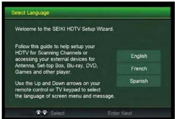 Seiki SC232FI - Selezione el idioma - 1