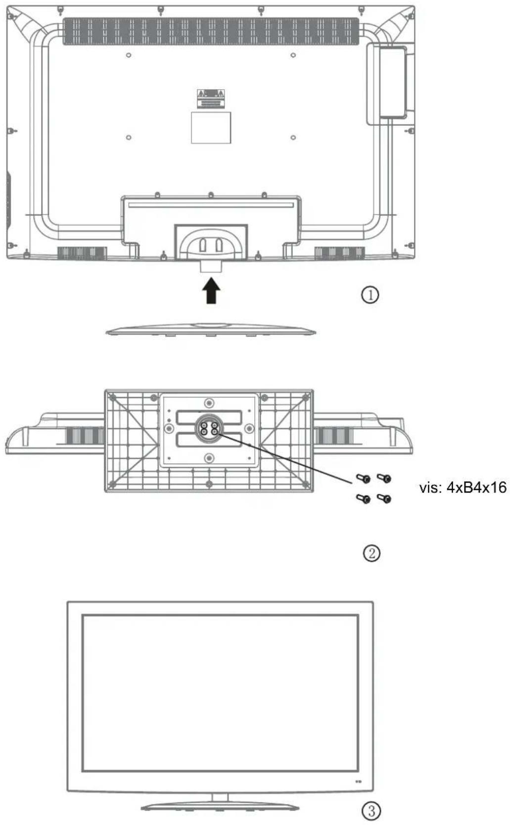 Seiki LC40TZM - Comment installer le support! - 1