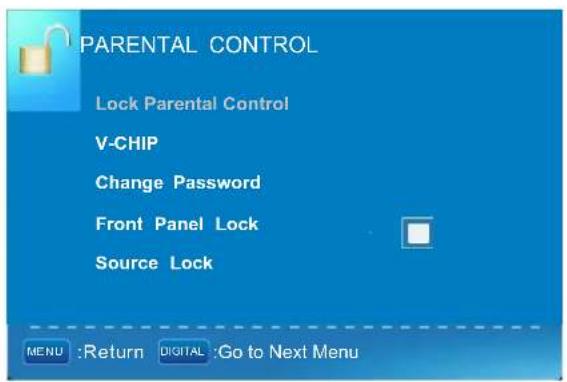 Seiki LC32B56 - CONTROLE PARENTAL - 3