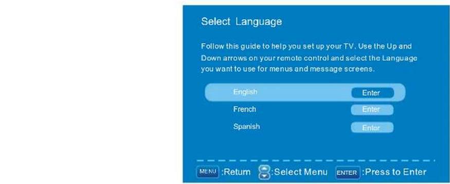 Seiki LC32B56 - Select Language - 1