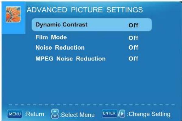 Seiki LC32B56 - Advanced Picture Settings - 1