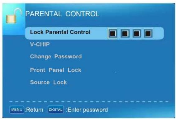 Seiki LC32B56 - CONTROLE PARENTAL - 1