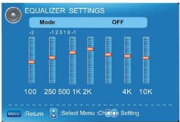 Seiki LC32B56 - Equalizer Settings - 1