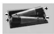 OK ODL 39650HTB - Inserting the Batteries into the Remote - 1