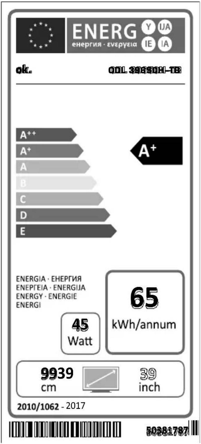 OK ODL 39650HTB - CEC and CEC RC Passthrough - 2