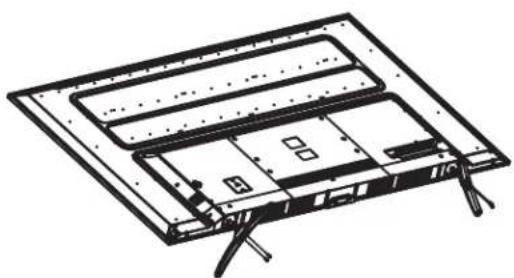 WESTINGHOUSE WD70UB4580 - Extracción del soporte para el montaje en la pared - 1