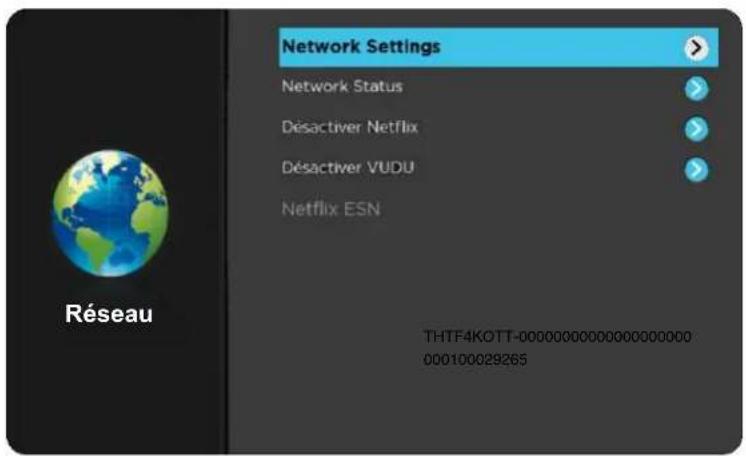 WESTINGHOUSE WD70UB4580 - Réseau - 1