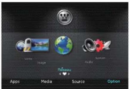 WESTINGHOUSE WD70UB4580 - Navigation dans les paramétres de configuration - 6