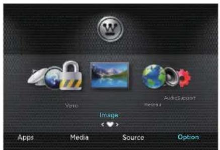 WESTINGHOUSE WD70UB4580 - Navigation dans les paramétres de configuration - 5