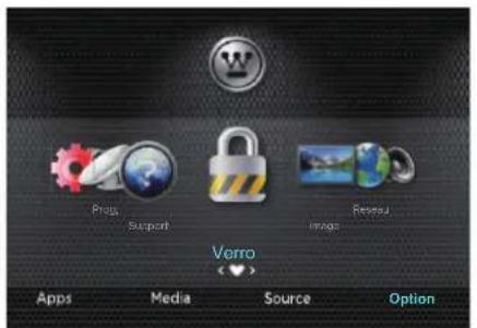 WESTINGHOUSE WD70UB4580 - Navigation dans les paramétres de configuration - 4