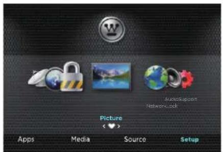 WESTINGHOUSE WD70UB4580 - Navigating the Setup Settings - 5
