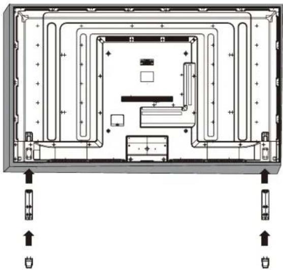 WESTINGHOUSE WD60MB2240 - Instalación del soporte de la base - 1