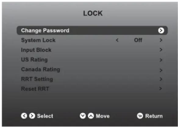 WESTINGHOUSE WD60MB2240 - ■ LOCK - 1