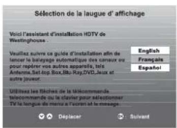 WESTINGHOUSE WD60MB2240 - Configuration initiale - 1