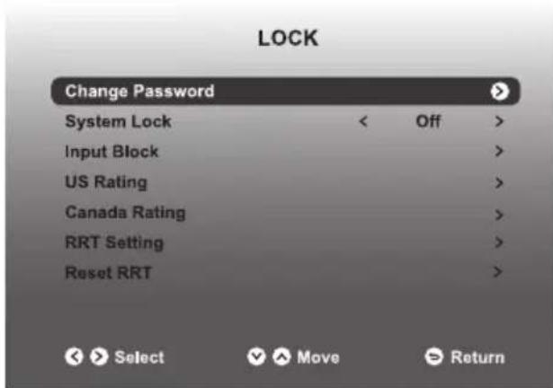 WESTINGHOUSE WD32FC2240 - ■ LOCK - 1