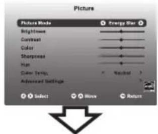 WESTINGHOUSE WD32FC2240 - Navigating the Setup Settings - 5