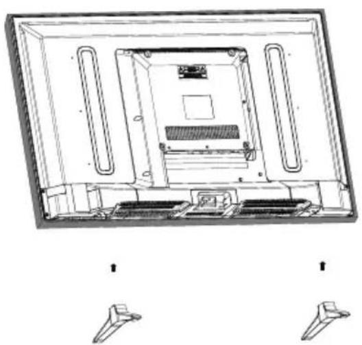 WESTINGHOUSE WD32FC2240 - Instalación del soporte de la base - 1