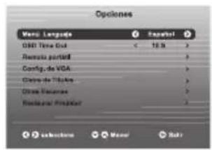 WESTINGHOUSE WD32FC2240 - Navegar por los ajustes de configuración - 1