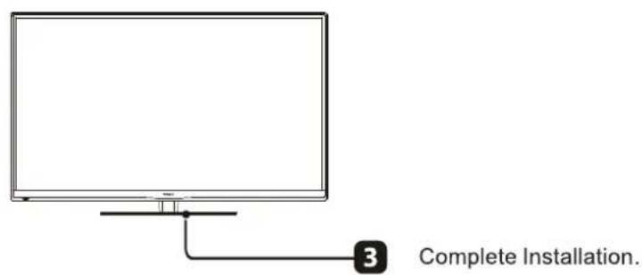WESTINGHOUSE EU50F2G1 - How to install the stand! - 3