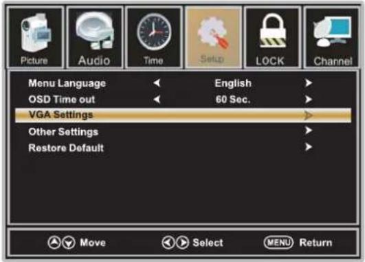 WESTINGHOUSE DWM40F1D1 - Pour le Mode VGA : - 1