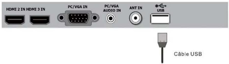 WESTINGHOUSE DWM40F1D1 - Connexion USB - 1